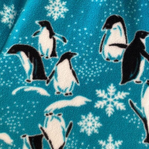 Jammies for Your Families soft penguin print fleece button front pajama top XL - Picture 6 of 7